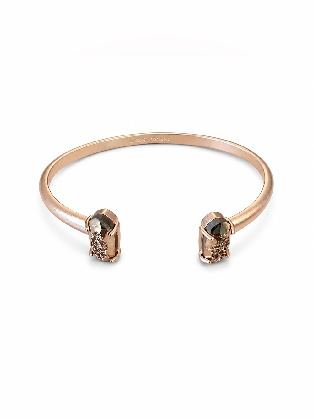 Kendra Scott Rose Gold Open Cuff with Crystal Pavé Ends